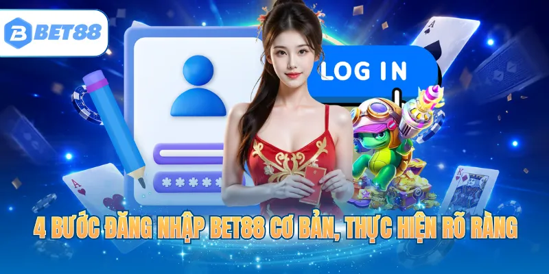 4 bước đăng nhập BET88 cơ bản, thực hiện rõ ràng