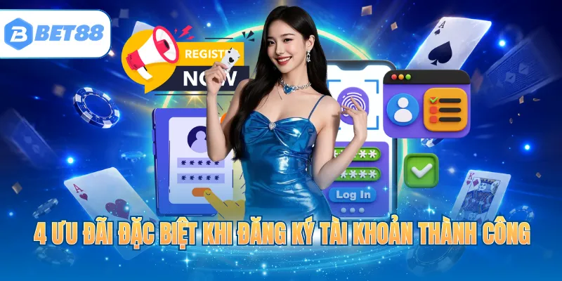 4 ưu đãi đặc biệt khi đăng ký tài khoản thành công
