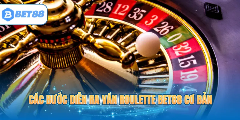 Các bước diễn ra ván Roulette BET88 cơ bản